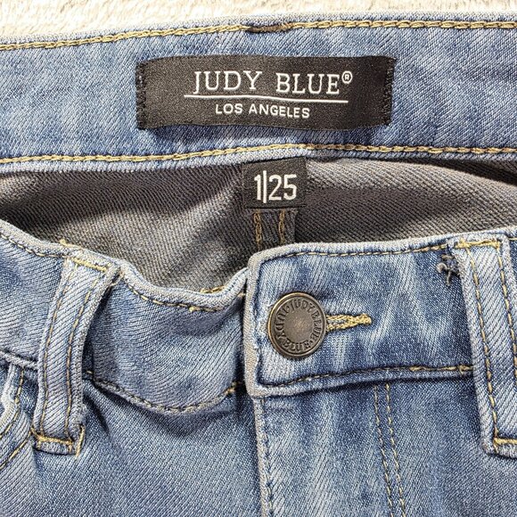 Judy Blue Jeans Womens Size 1/25 Medium Wash Mid Rise Skinny JB88206 - Picture 5 of 11